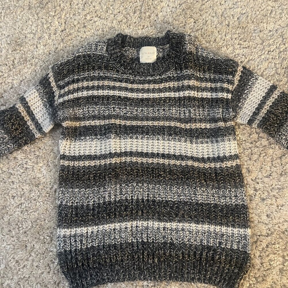 Ultra Flirt Juniors Chunky Knit Striped Sweater NWOT